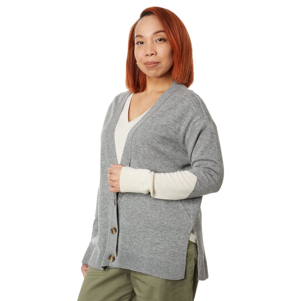 LABEL Go-to Cardi Light Grey/Putty SM